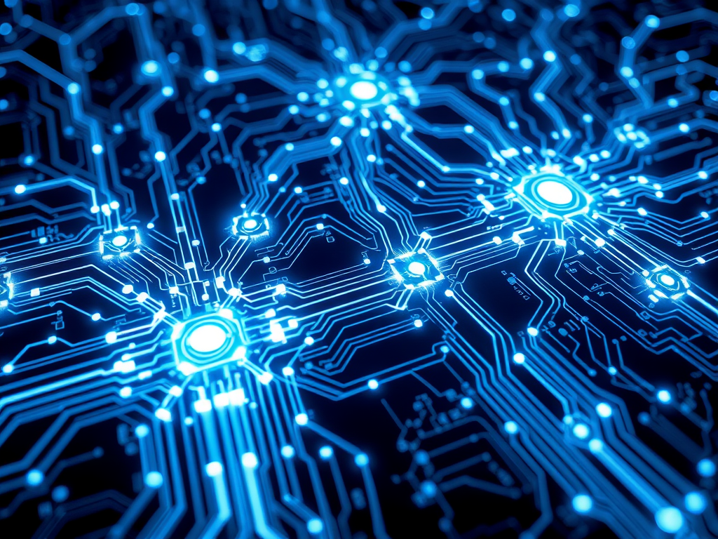 Futuristic circuit board